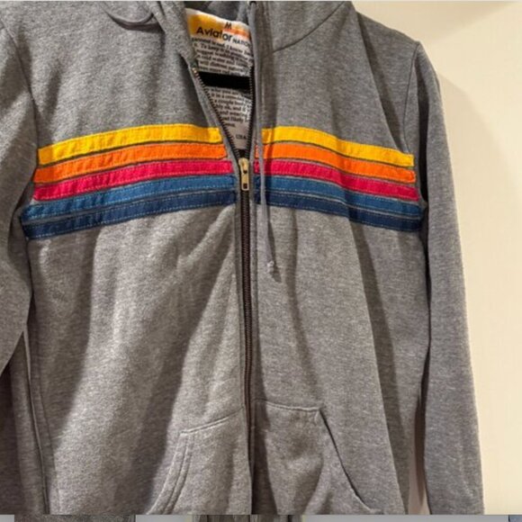FAB AVIATOR NATION LIMITED EDITION 5-STRIPE HOODIE SIZE MEDIUM UNISEX